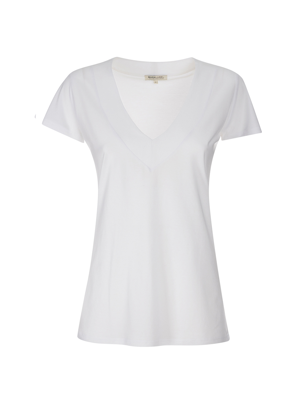 T-SHIRT V-NECK SHORT SLEEVES - SUPIMA COTTON