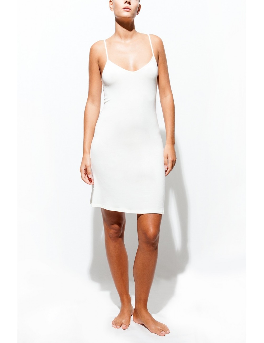 SLIP DRESS - MILK